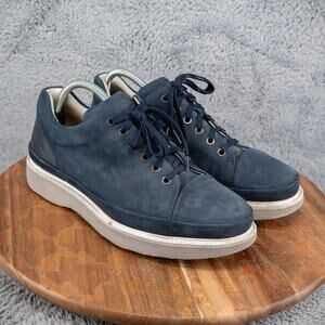 Samuel Hubbard Fast Blue Nubuck Handcrafted Lace Up Athletic/ Comfort Shoes 8 M